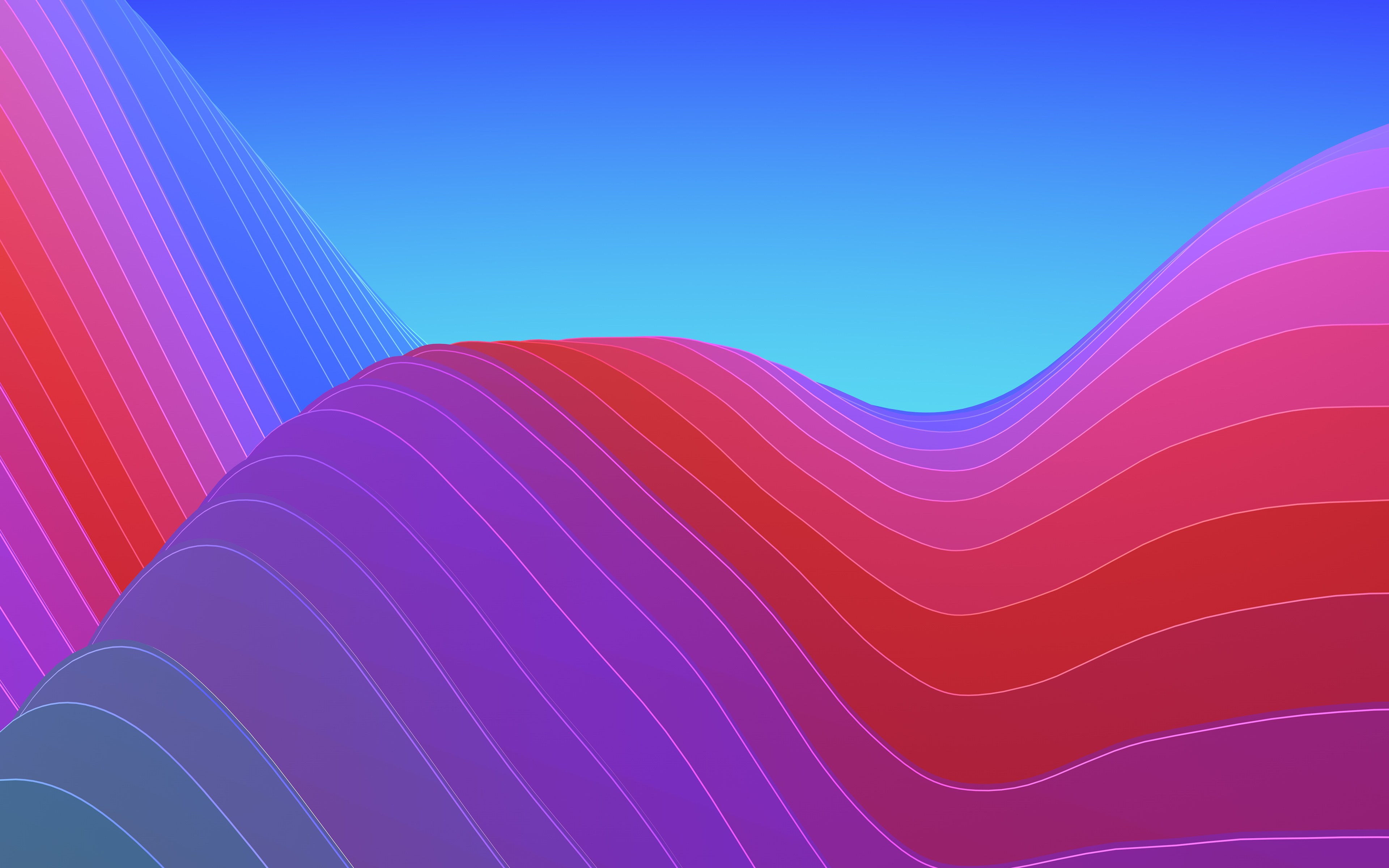 Abstract Waves Colorful Wallpapers