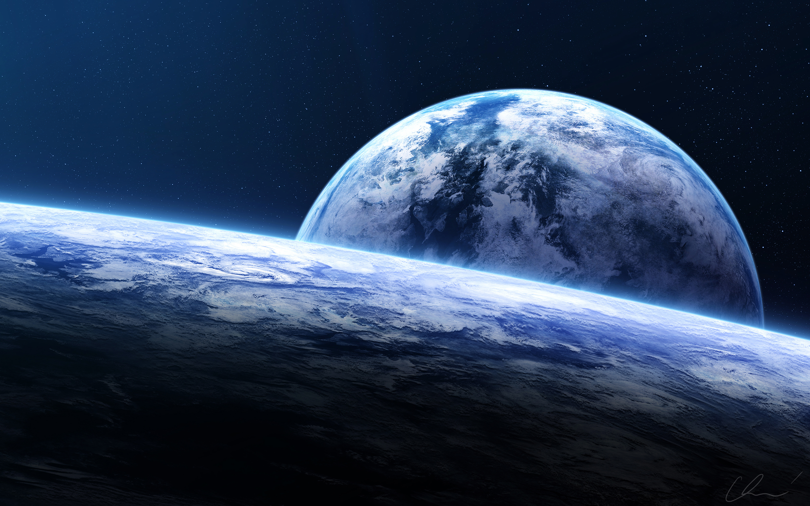 Earth Horizon Spacescape