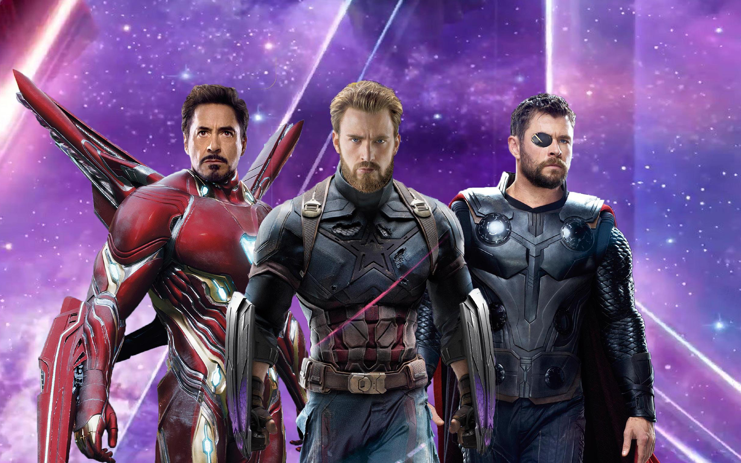 Iron Man Captain America Thor in Avengers Infinity War Wallpapers