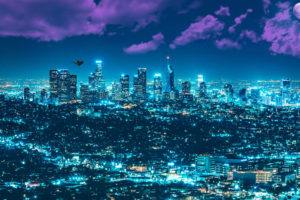 Los Angles Night Cityscape 4K Wallpapers