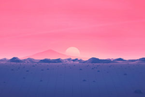 Sunset Horizon Minimal 4K