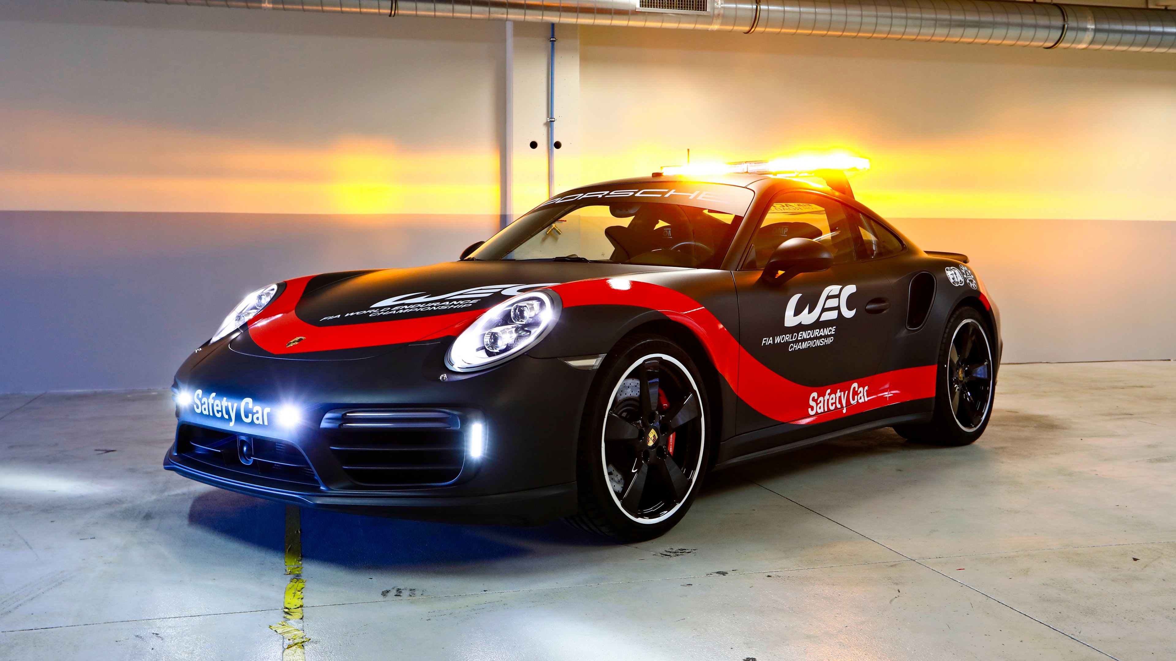 2018 Porsche 911 Turbo WEC Safety Car 4K Wallpapers