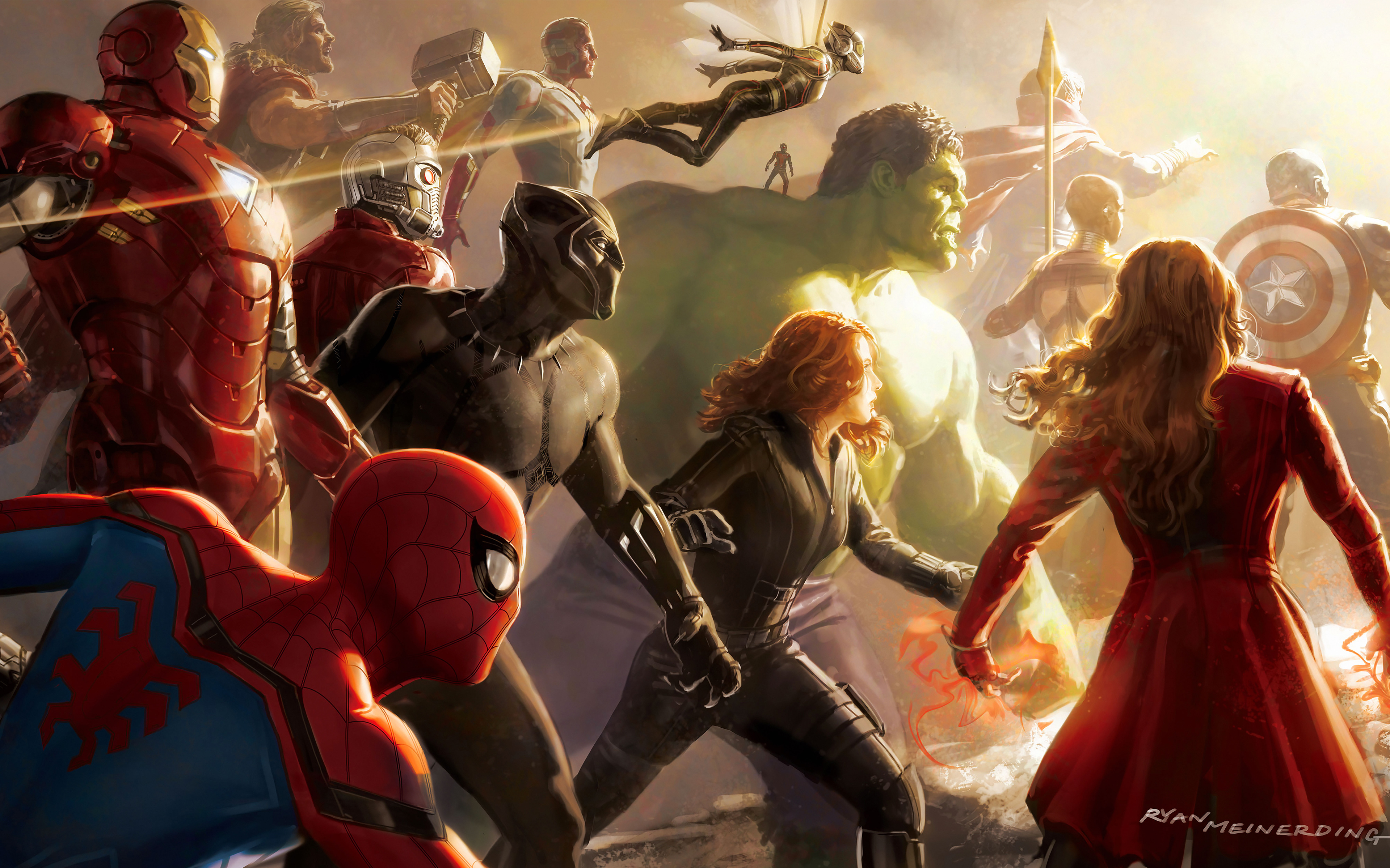 Avengers Infinity War Artwork 4K 5K