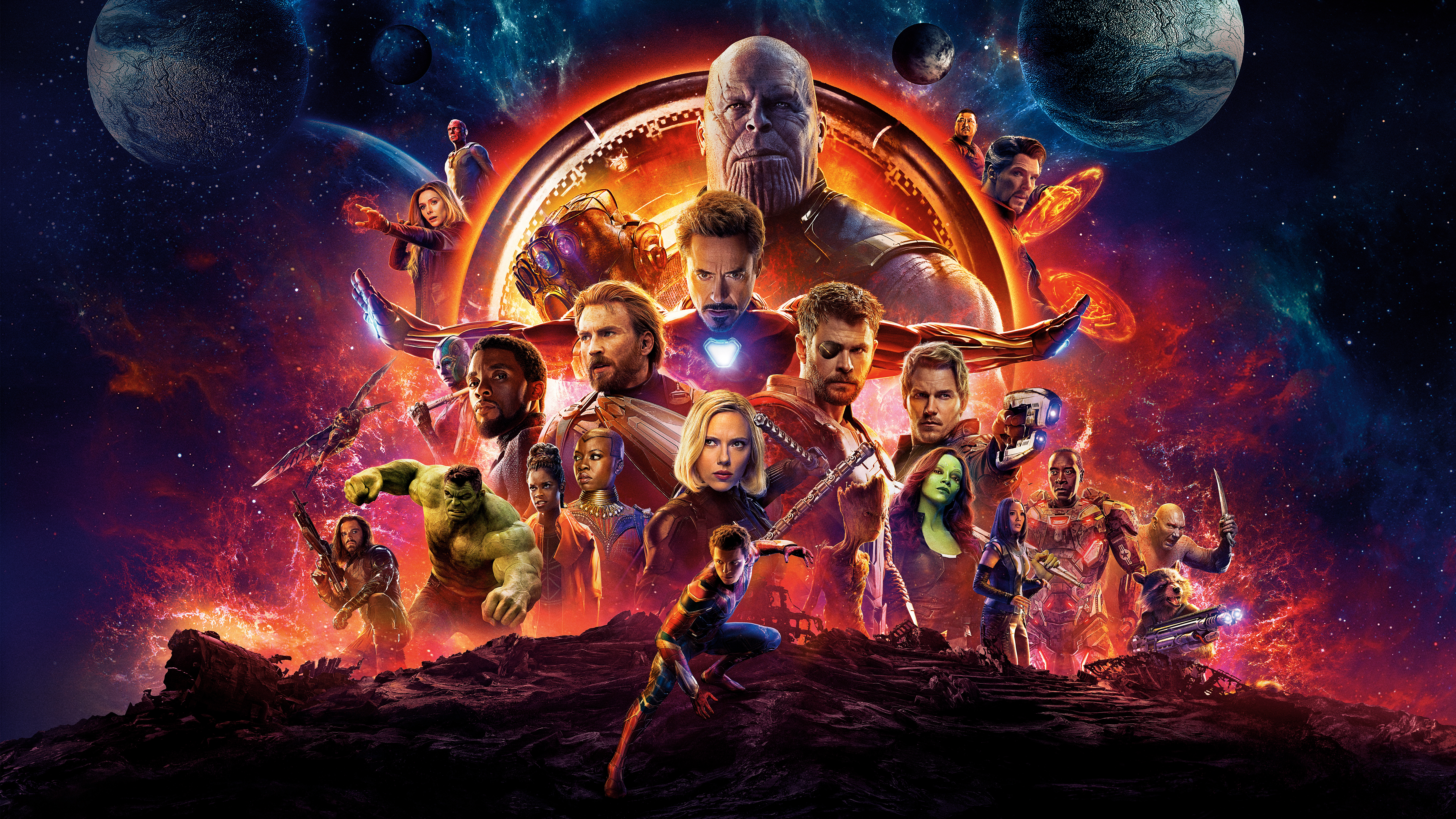 Avengers Infinity War Characters 4K 8K Wallpapers