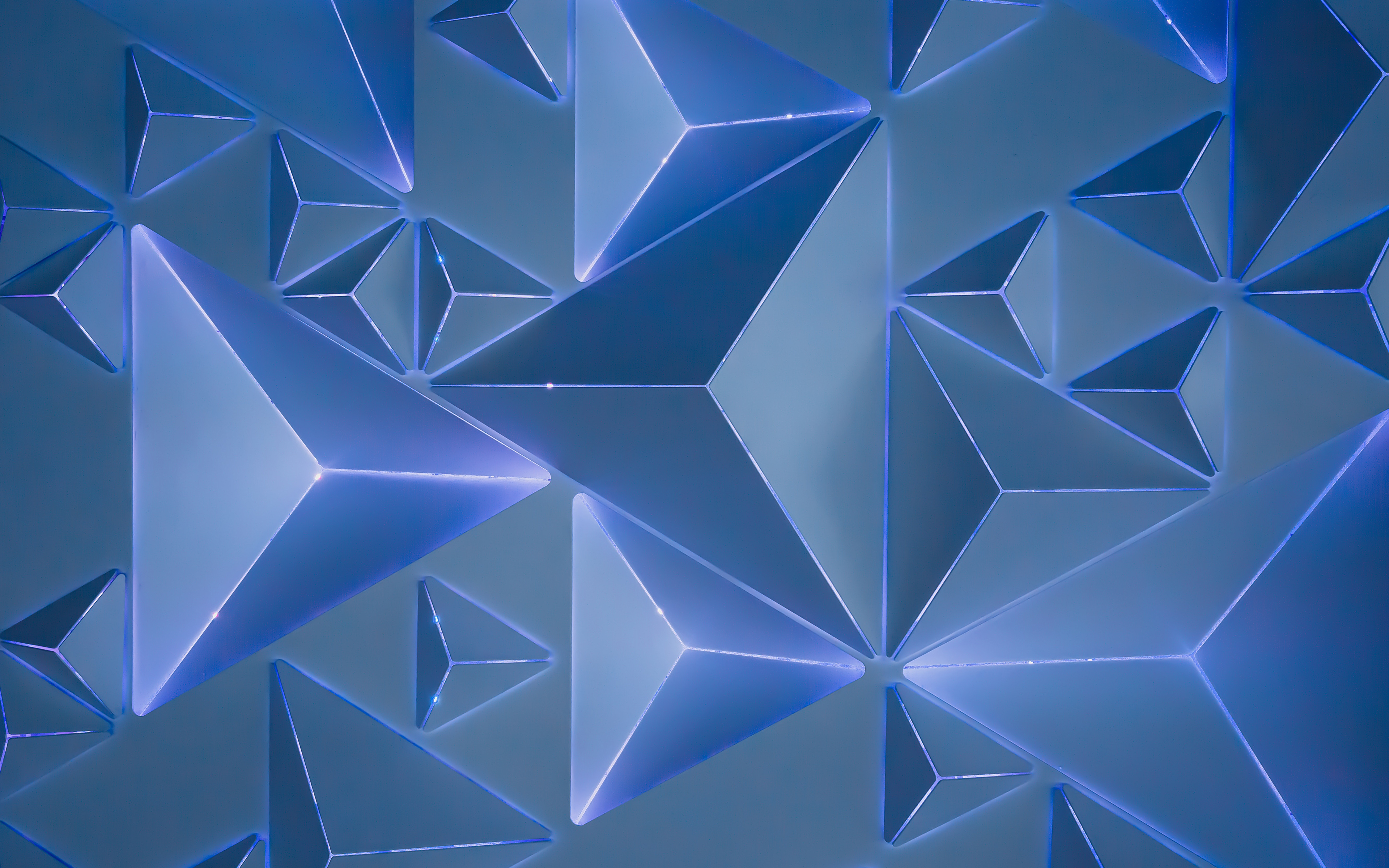 Blue Geometry 4K Wallpapers