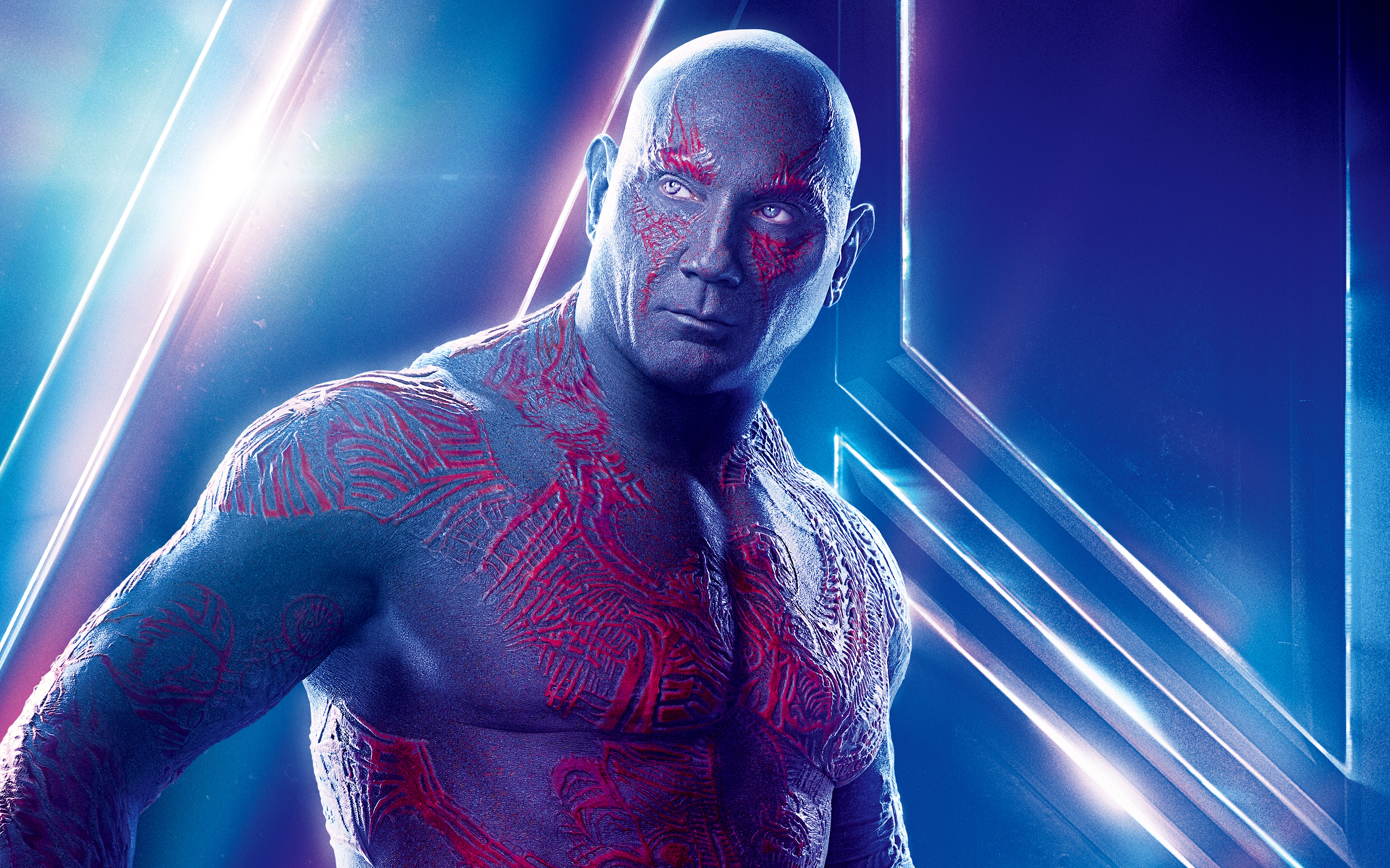Drax in Avengers Infinity War Dave Bautista 4K 8K Wallpapers