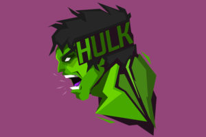 Hulk Minimal Headshot 4K 8K