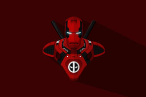 Iron Man Deadpool Crossover 4K Wallpapers