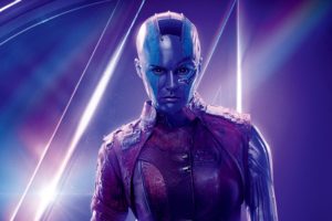 Karen Gillan as Nebula in Avengers Infinity War 4K 8K