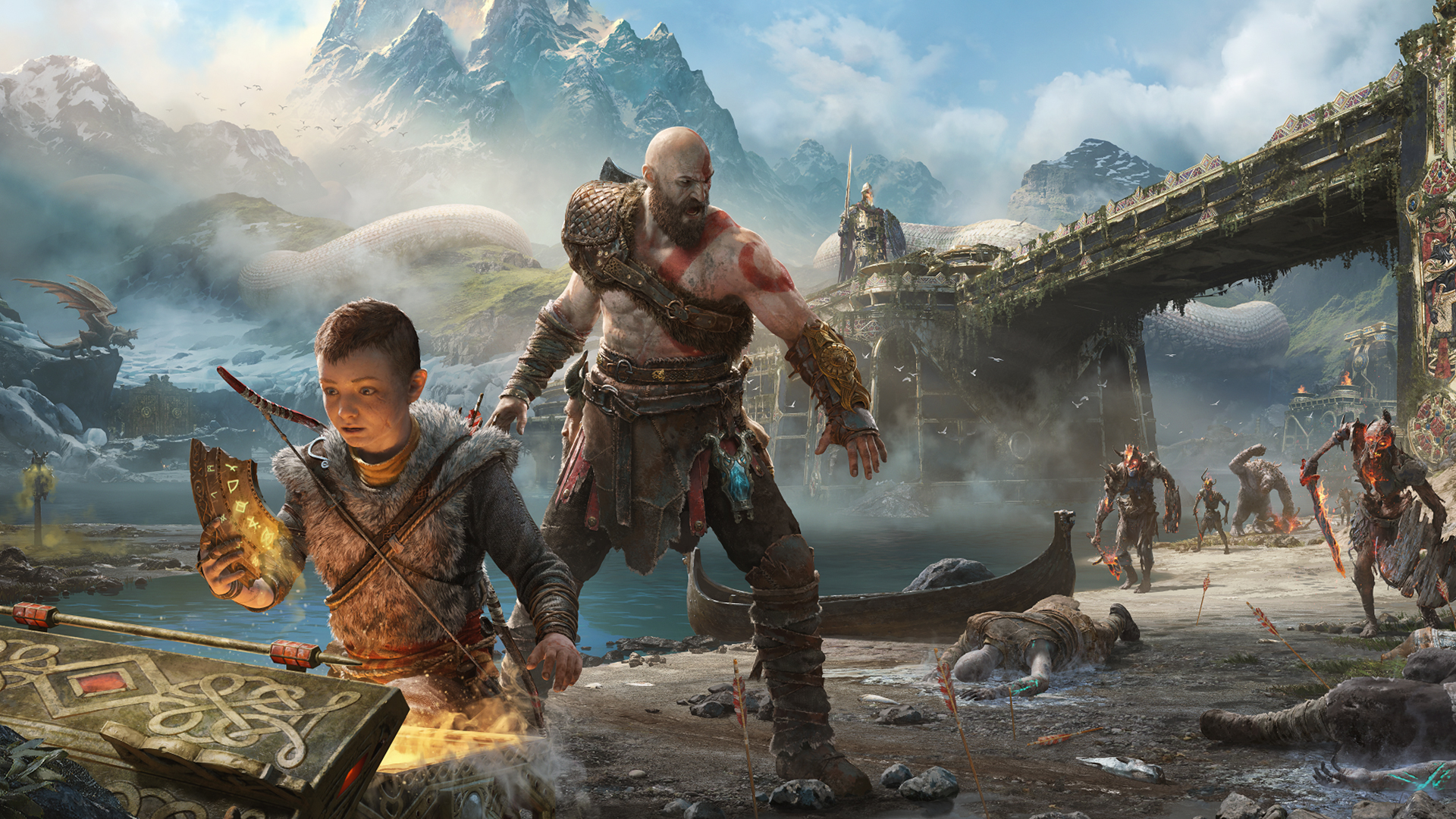 Kratos and Atreus in God of War Wallpapers