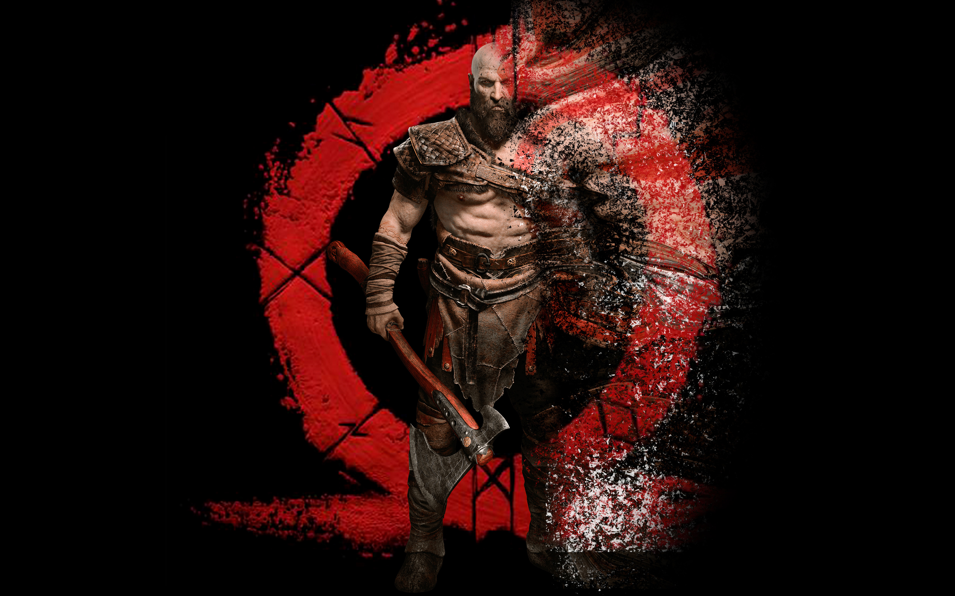 Kratos God of War Artwork