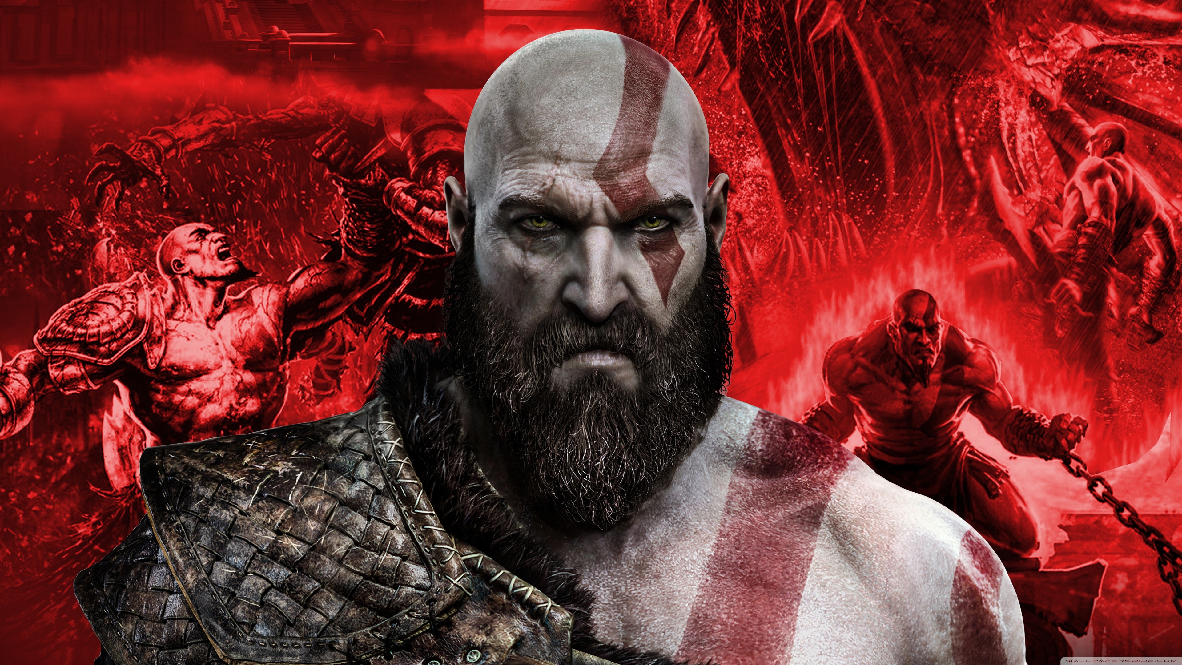 Kratos in God of War 4K Wallpapers