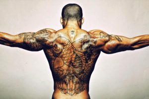 Tattoos Man Bodybuilder
