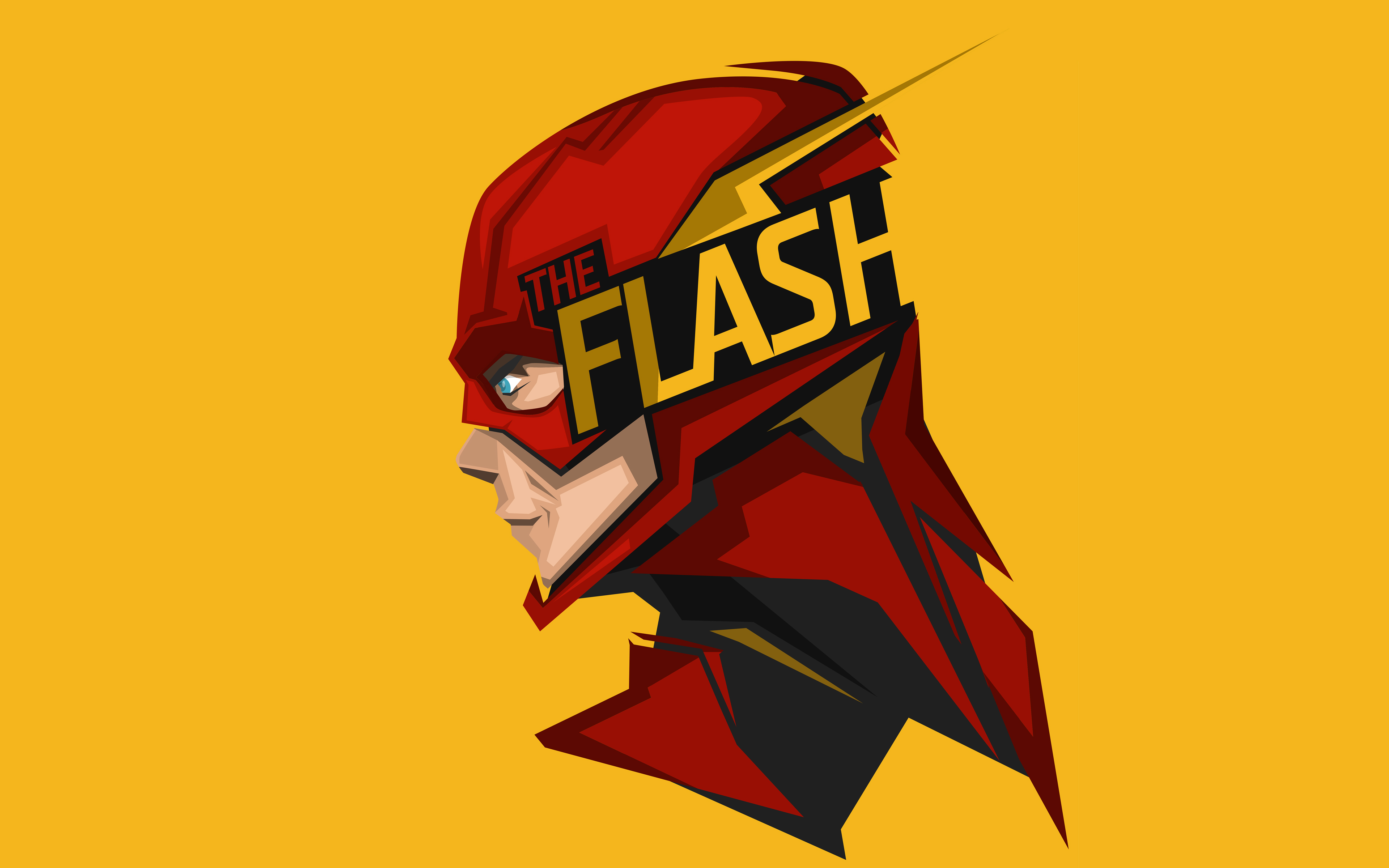 The Flash Minimal Artwork 4K 8K