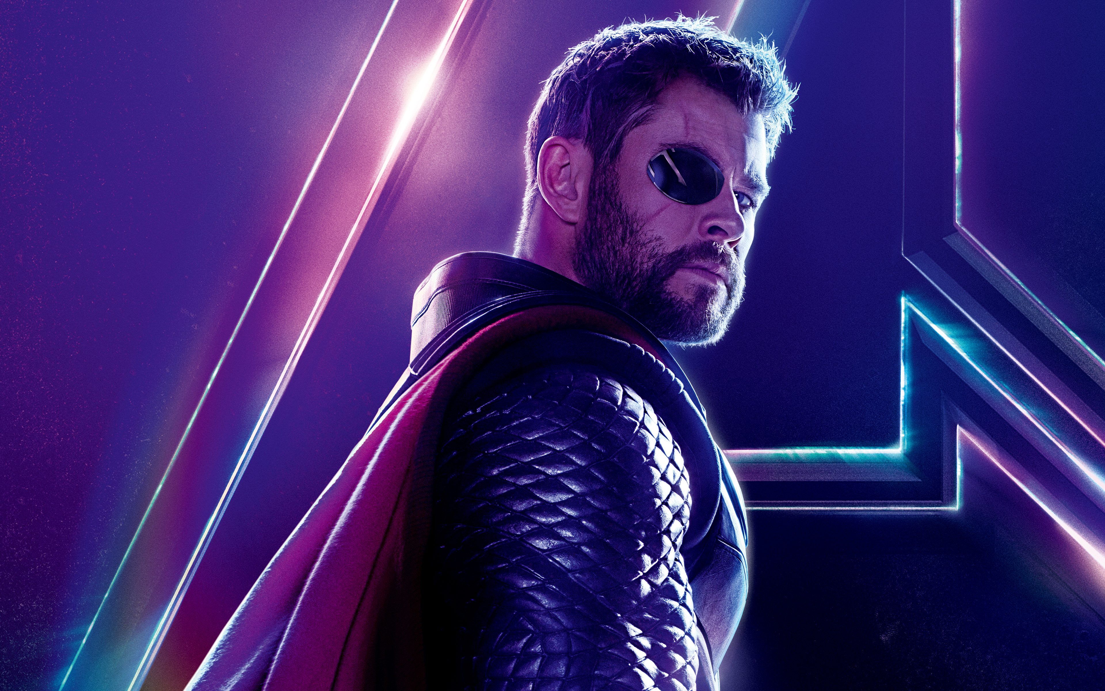 Thor in Avengers Infinity War Chris Hemsworth 4K 8K