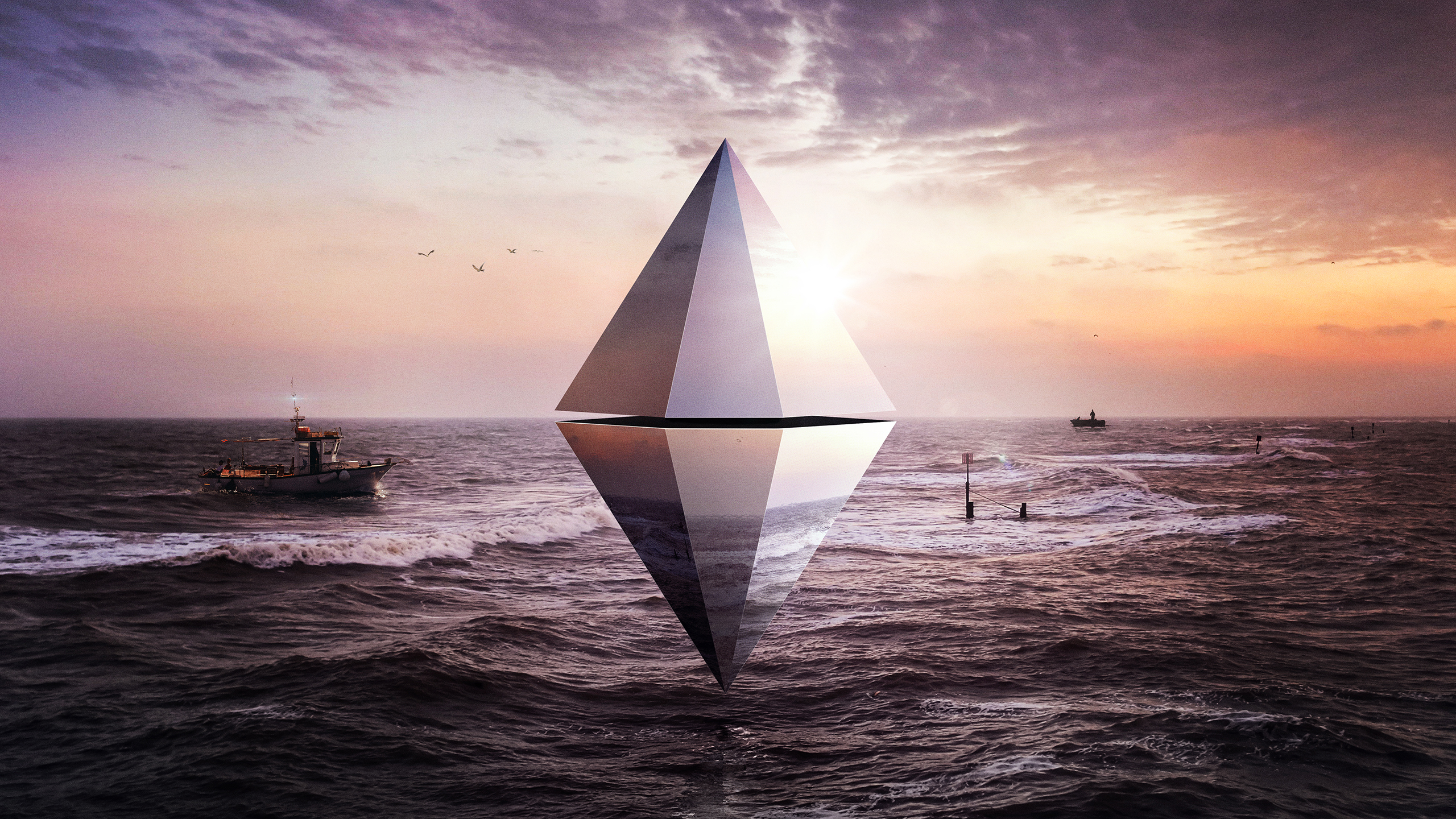 Triangle Seascape Wallpapers