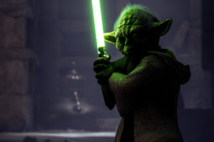Yoda in Star Wars Battlefront 4K