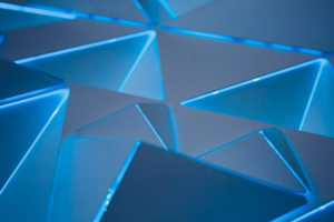 3D Blue Triangles