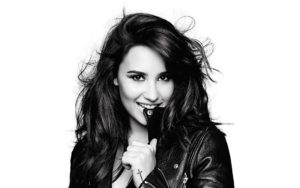 Demi Lovato Black and White
