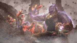 Avengers Infinity War Thanos Fight