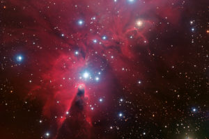 Christmas Tree Cluster Cone Nebula 4K 8K Wallpapers
