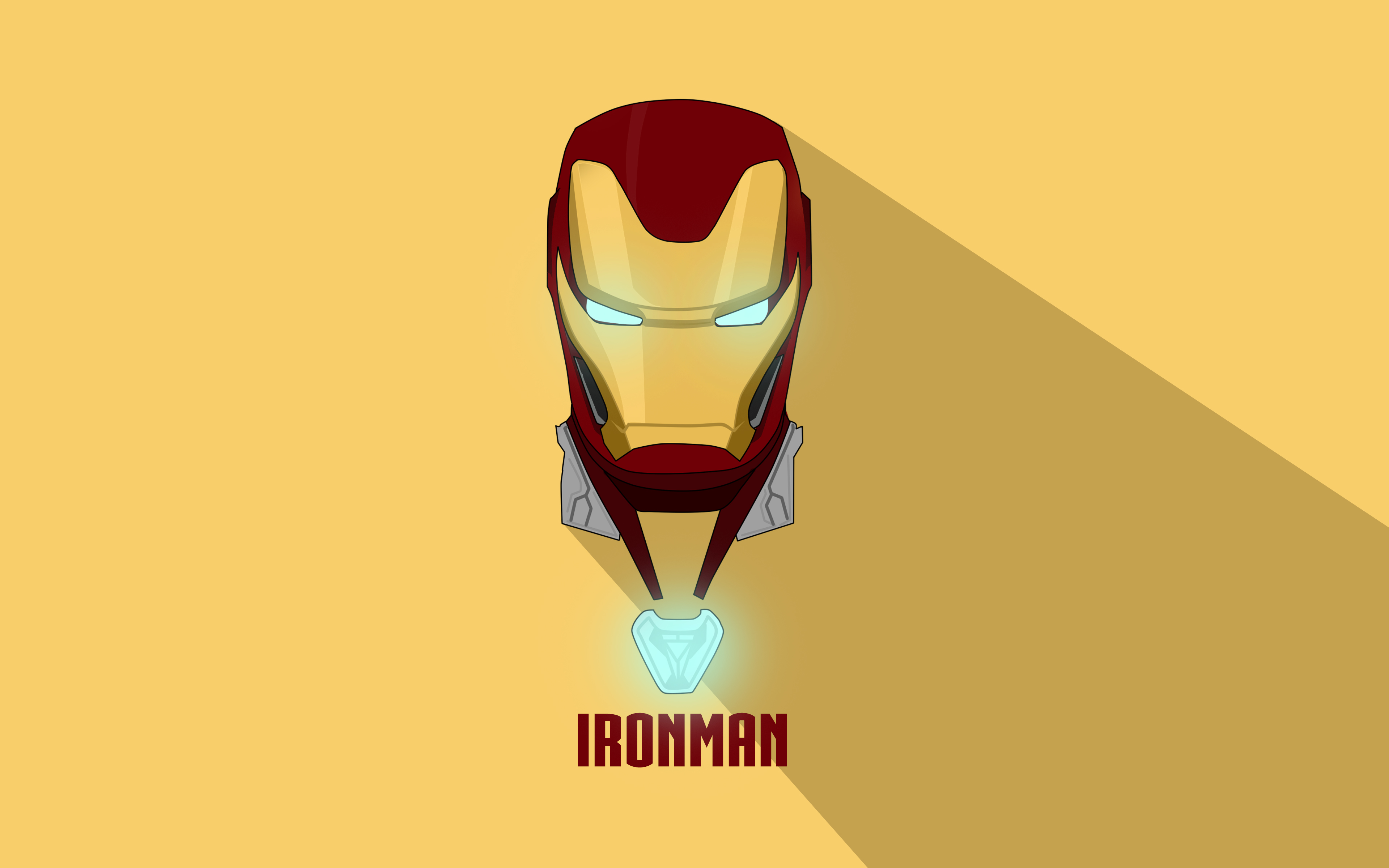 Iron Man Minimal Artwork 4K