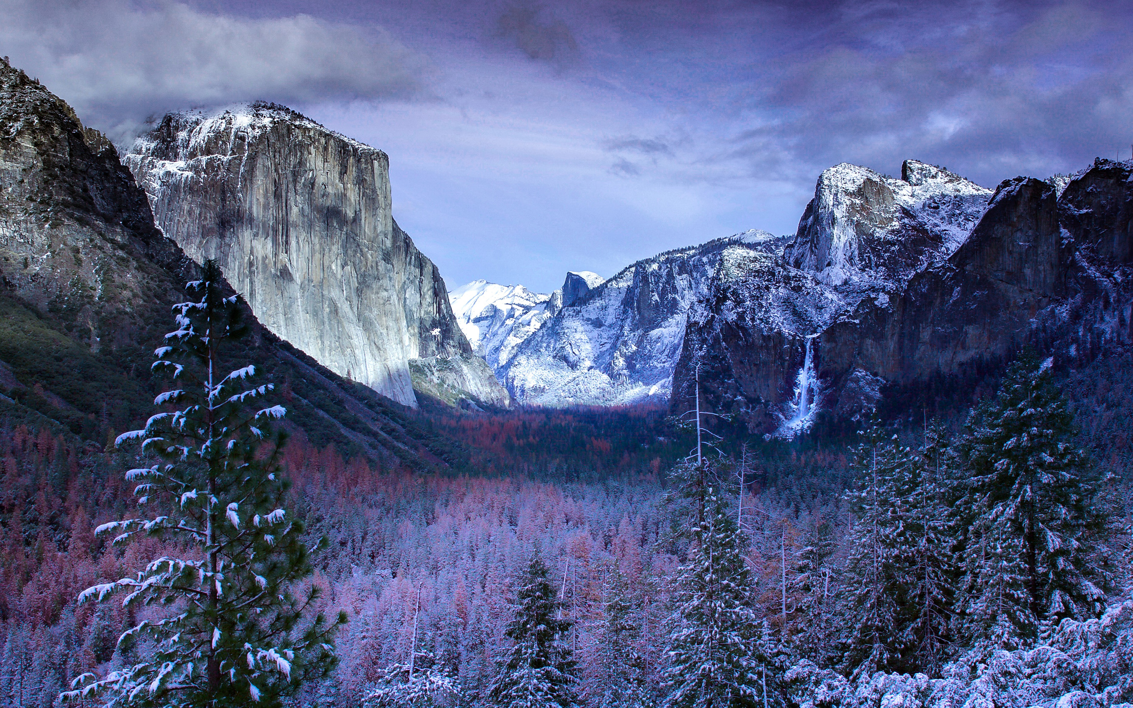 Winter at Yosemite Valley 4K Wallpapers