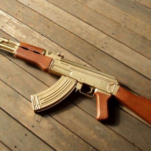 AK 47 Gold Model Guns Wallpaers
