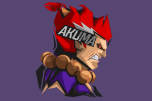 Akuma Street Fighter Minimal 4K 8K Wallpapers