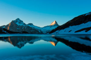 Bachalpsee Lake Reflections in Switzerland