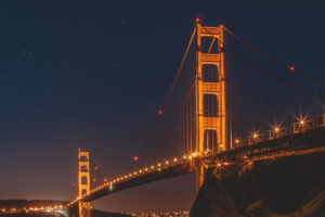 Golden Gate Bridge Night San Francisco 4K Wallpapers