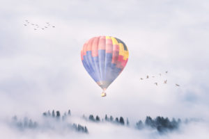 Hot air Balloon Mist 4K Wallpapers