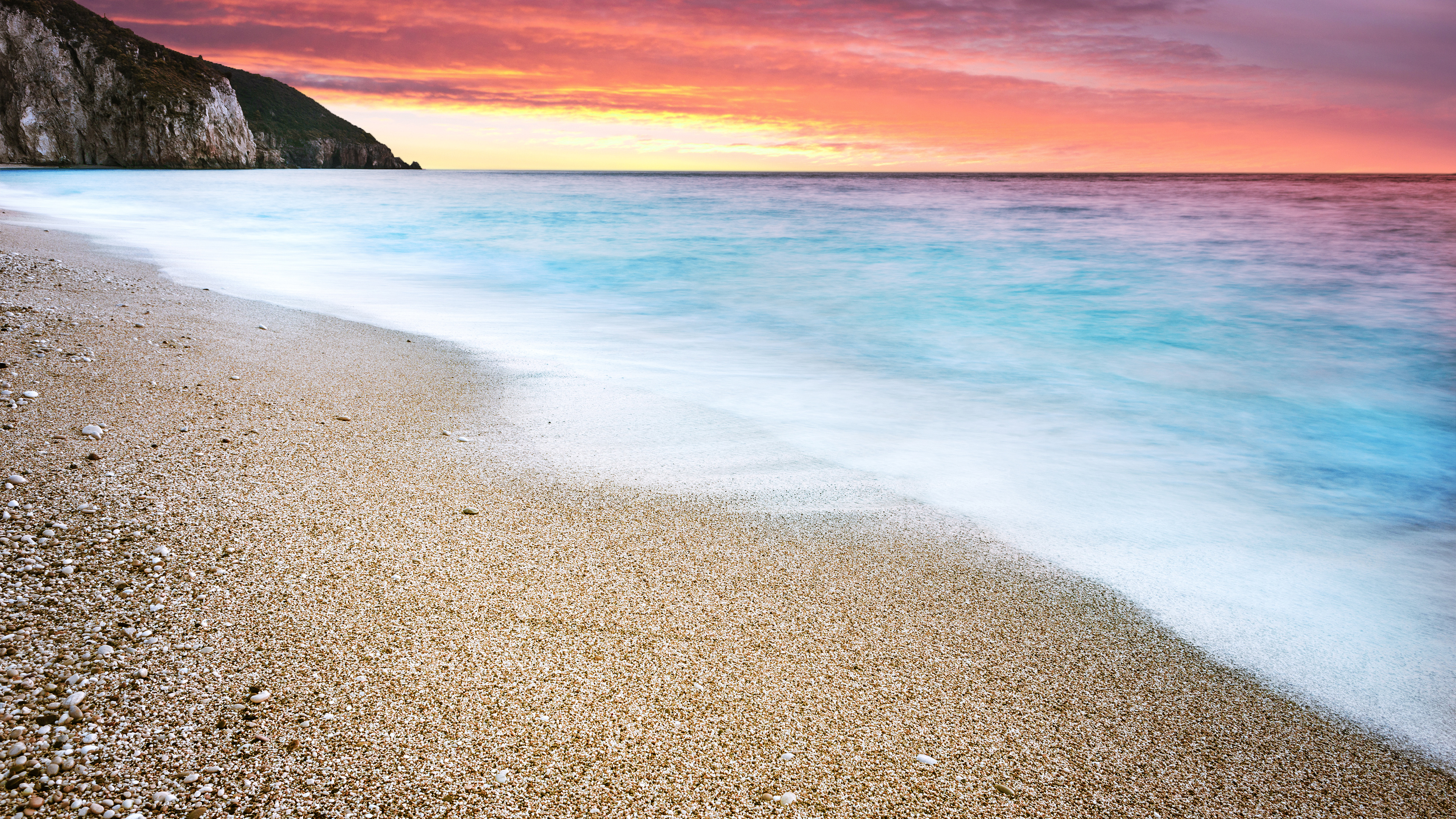 Milos Beach Sunset