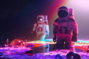 Neon Astronauts Wallpapers