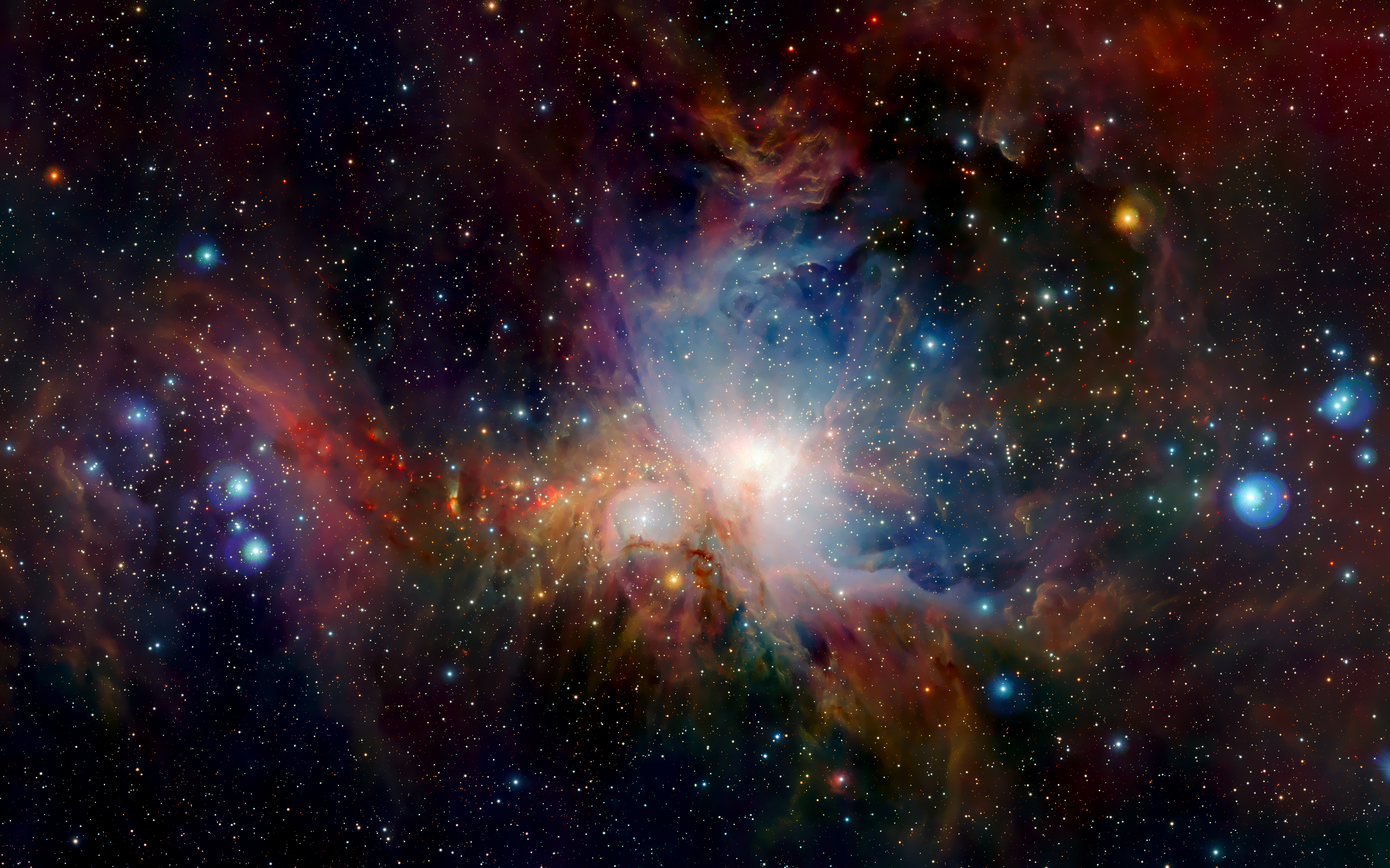 Orion Nebula in Infrared 4K Wallpapers