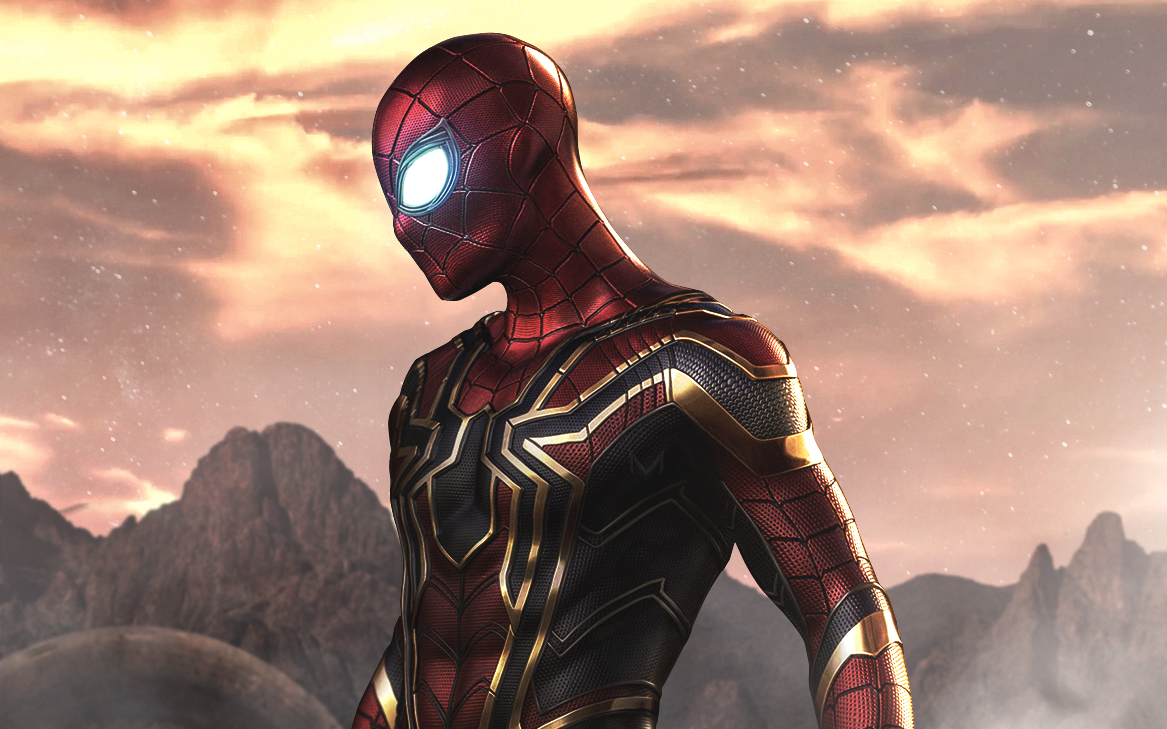 Spider-Man as Iron Spider 4K Wallpapers