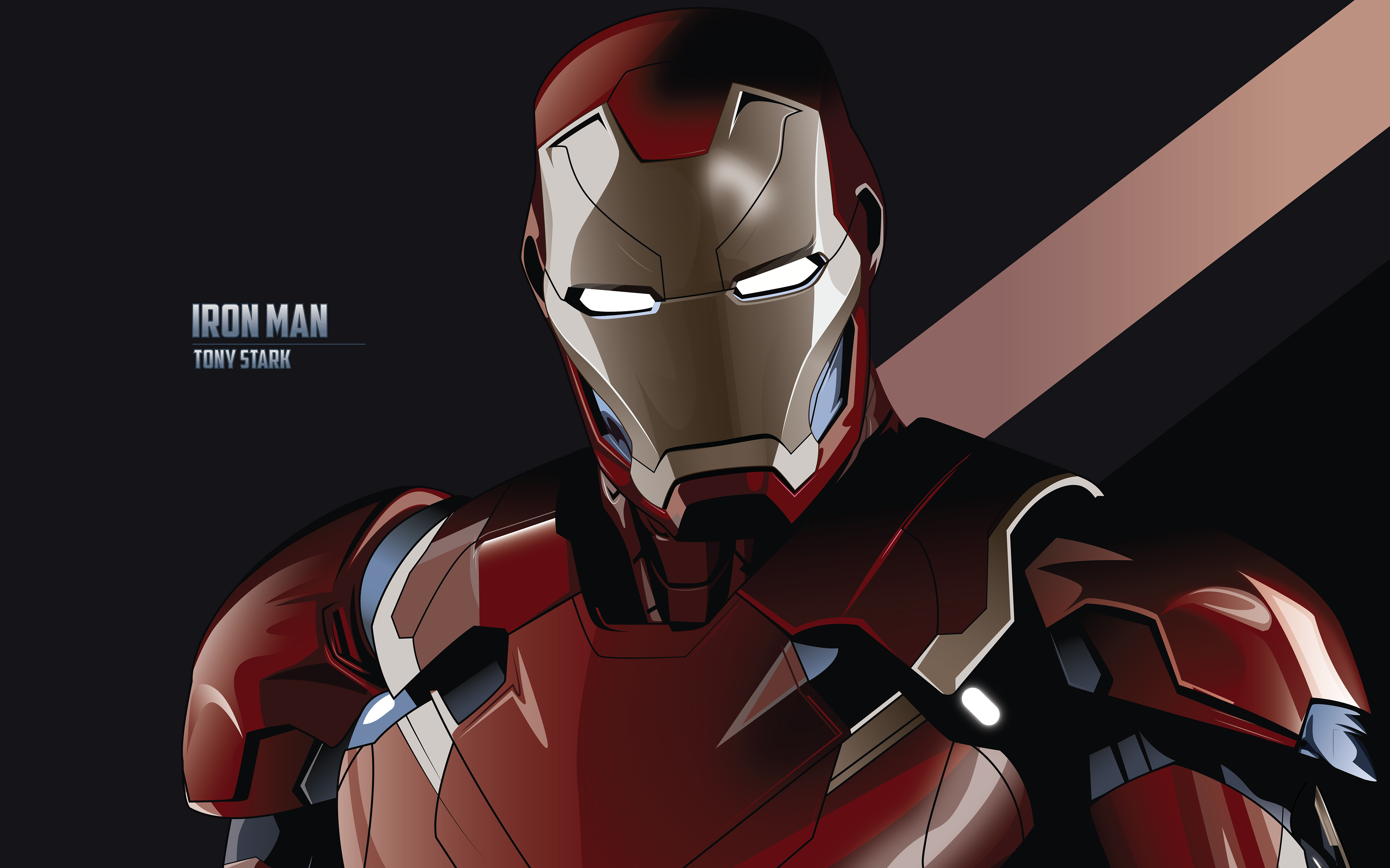 Tony Stark Iron Man Minimal 4K Wallpapers