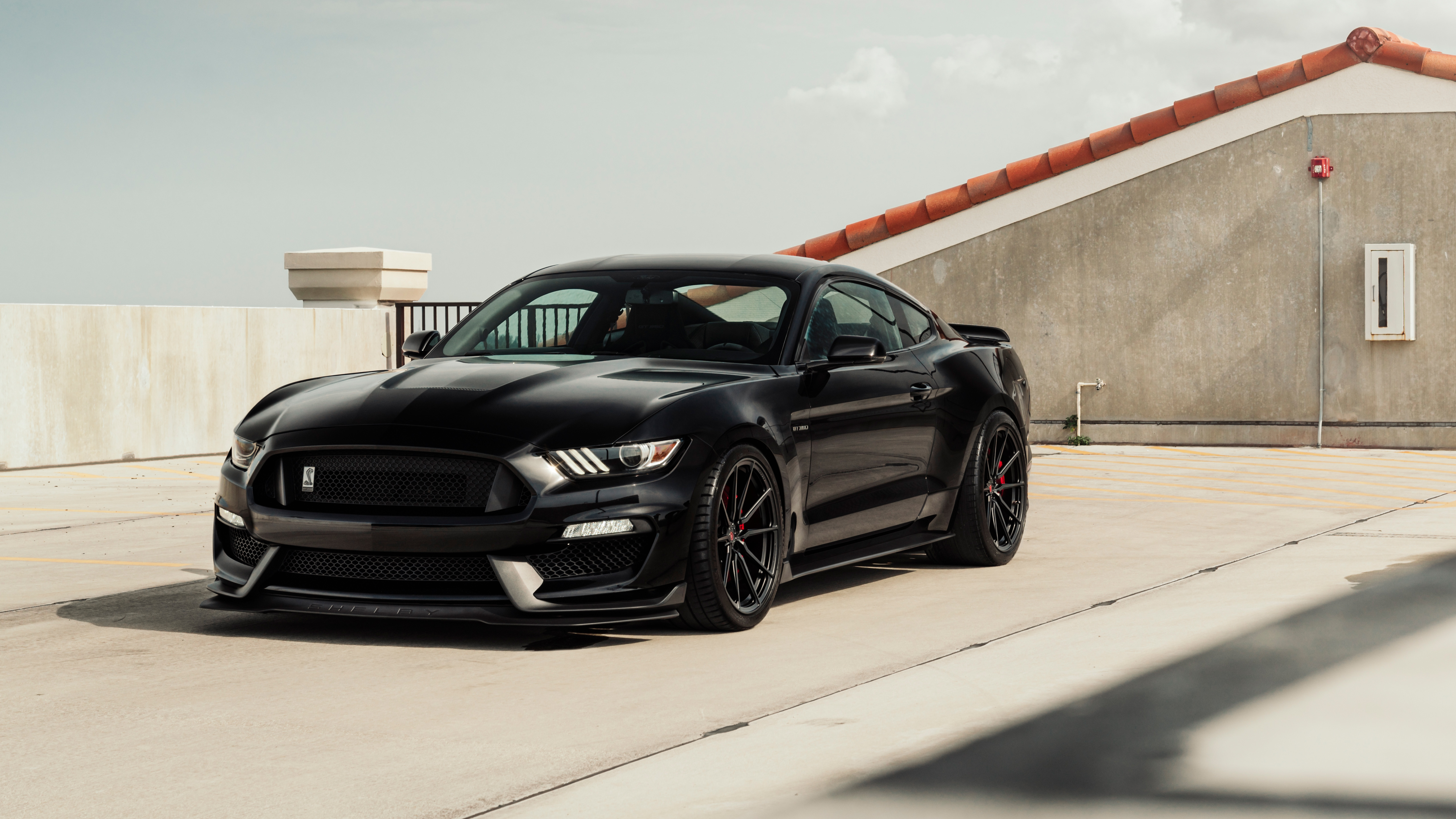 Black Ford Mustang 5K Wallpapers
