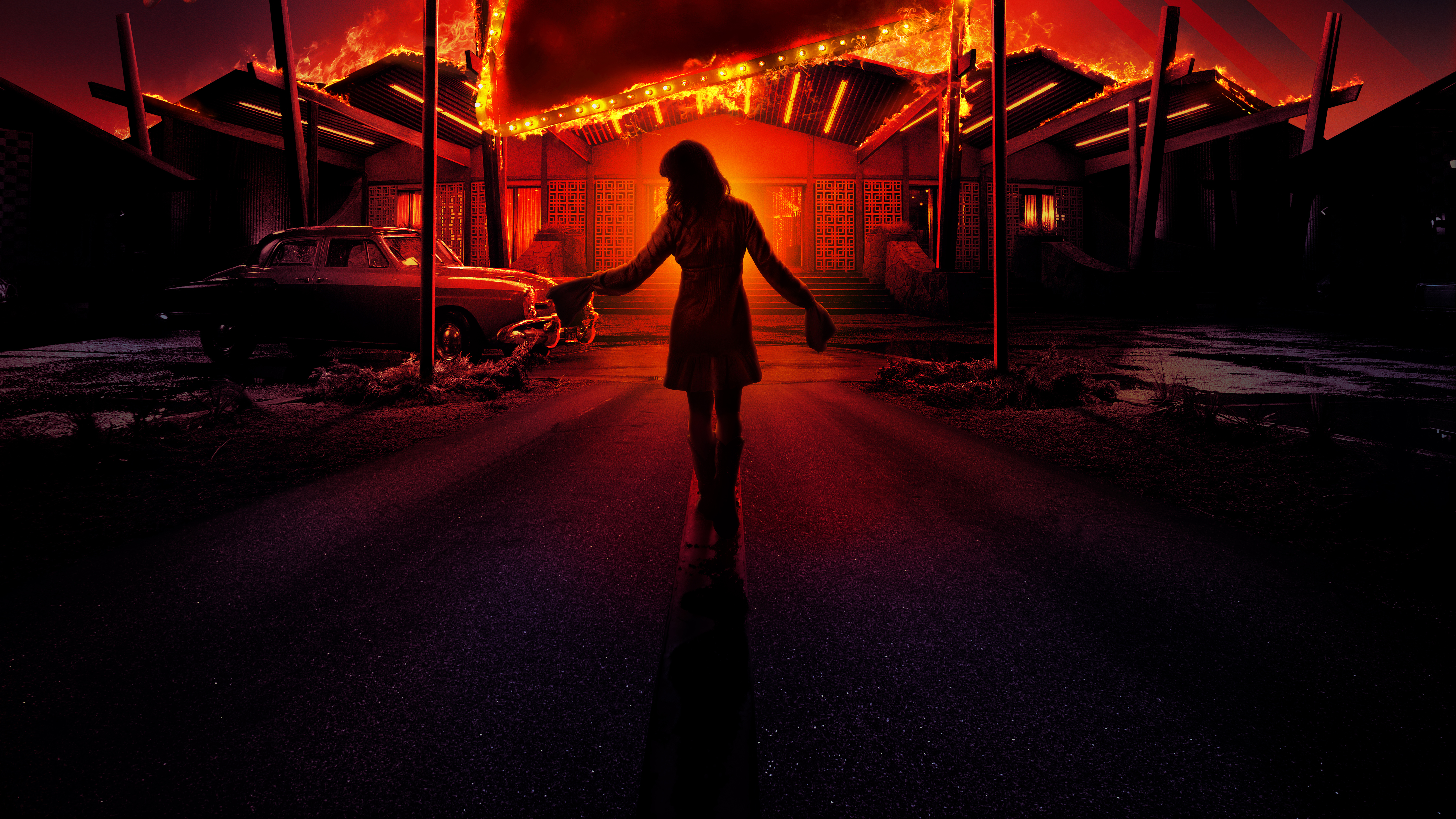 Cailee Spaeny in Bad Times at the El Royale 5K Wallpapers