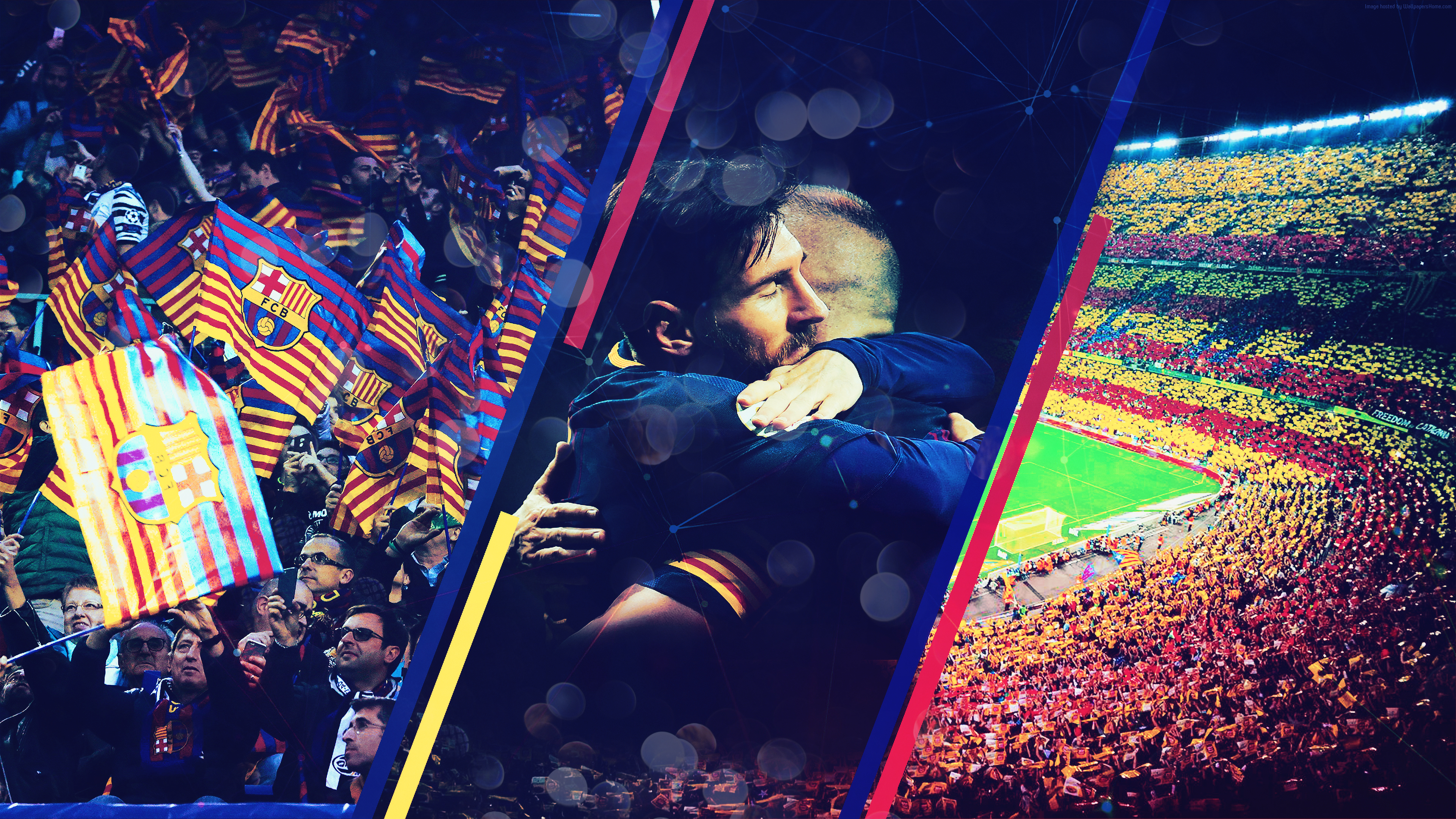Lionel Messi Andres Iniesta FC Barcelona 4K Wallpapers
