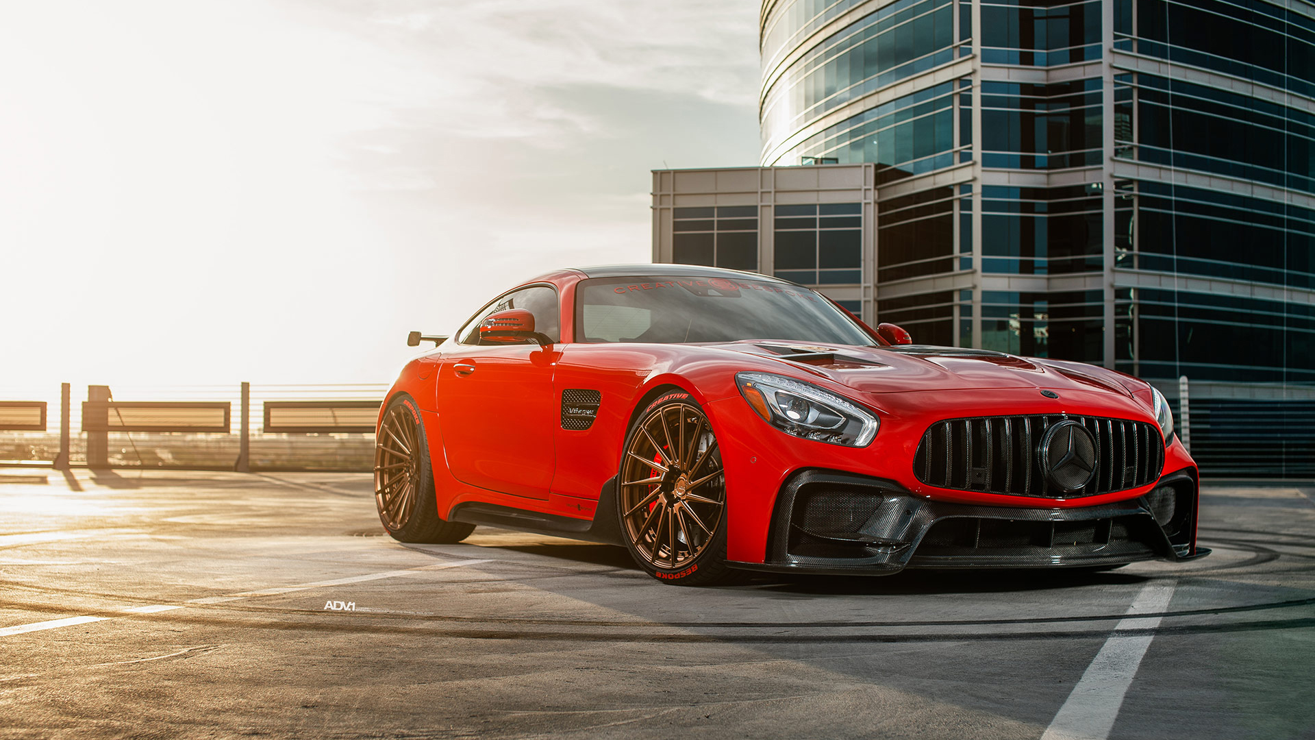 Red Darwin Pro Mercedes-AMG GTS 2018 Wallpapers