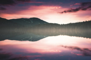 Sunset Lake Reflections Wallpapers
