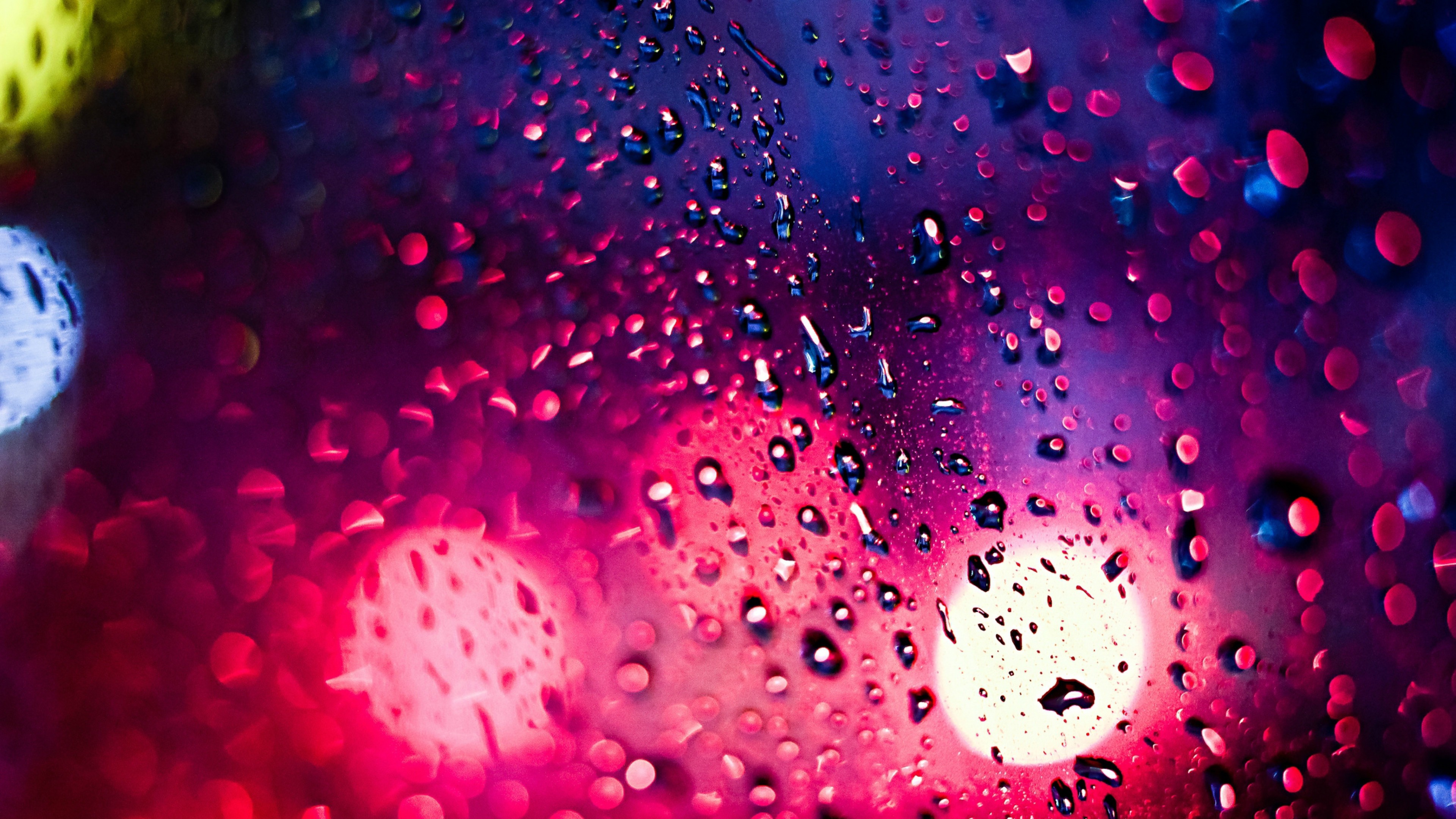 Water Droplets Macro Bokeh 4K HD Wallpapers