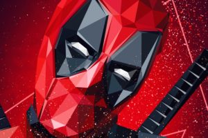 Deadpool Lowpoly Artwork 4K Wallpapers