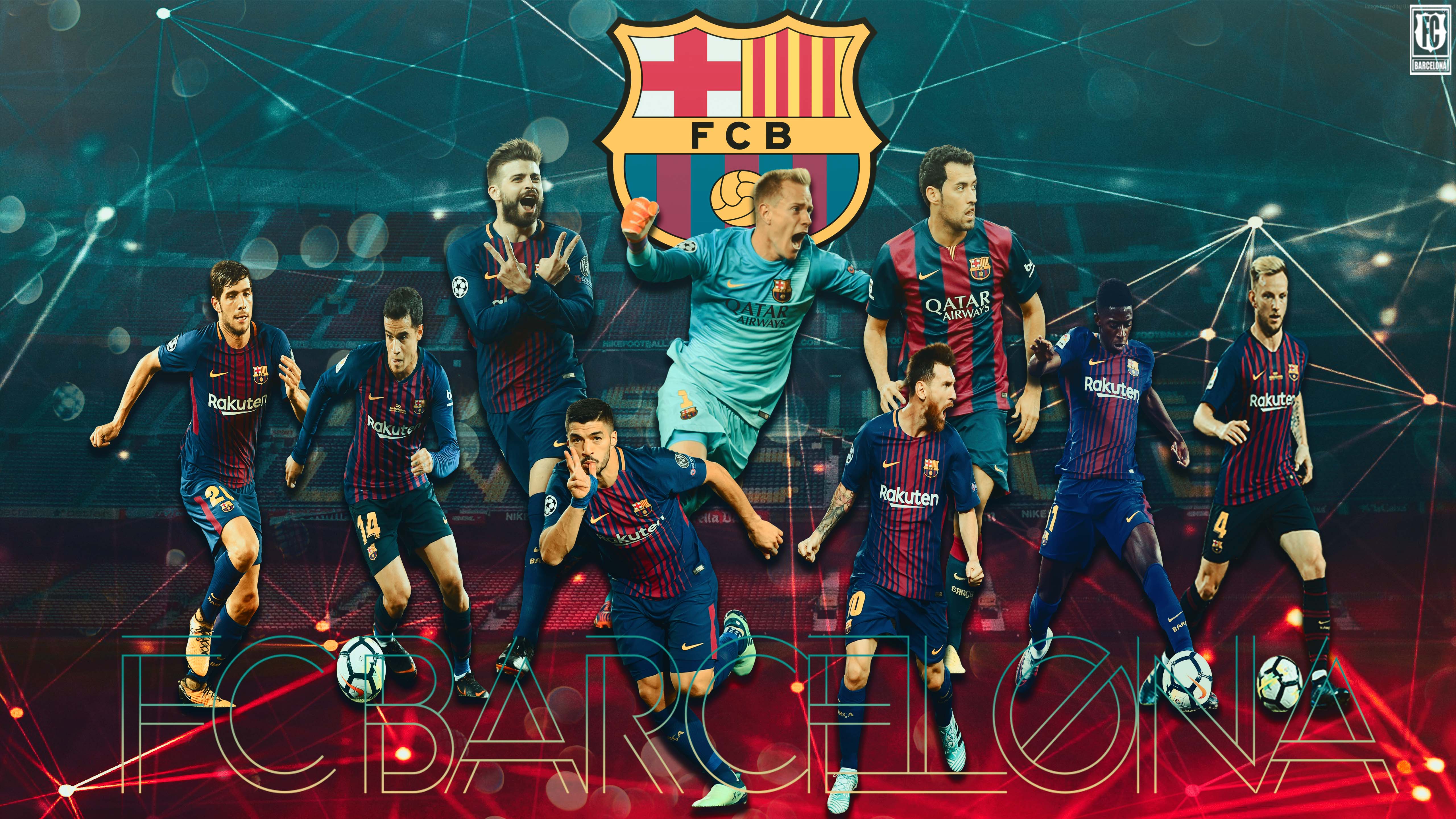 FC Barcelona Team 5K Wallpapers