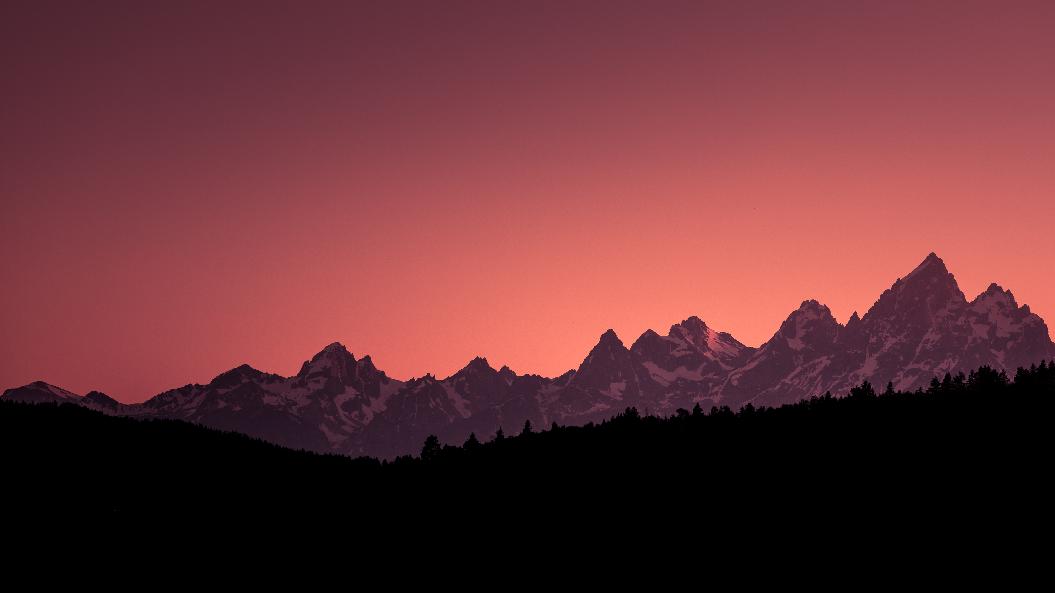 Grand Teton National Park Sunset 4K Wallpapers