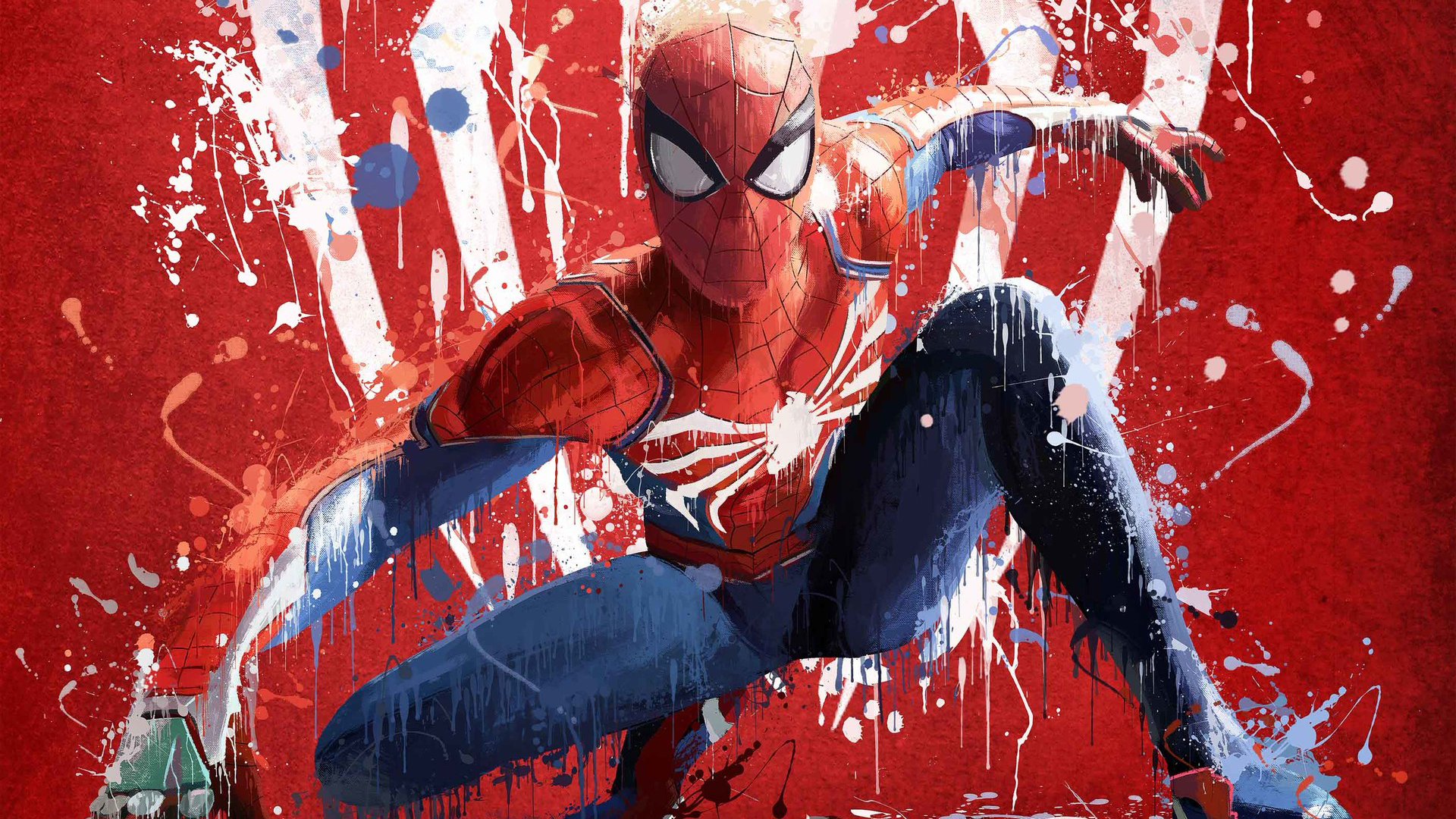Spider-Man Splash Art Wallpapers