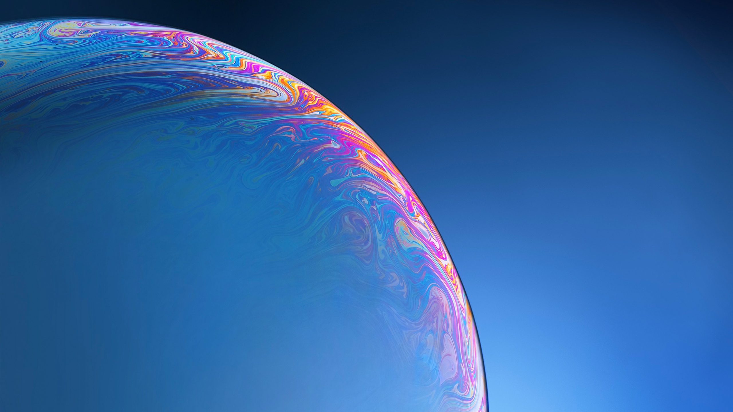 Blue Bubble iPhone XR Stock Wallpapers