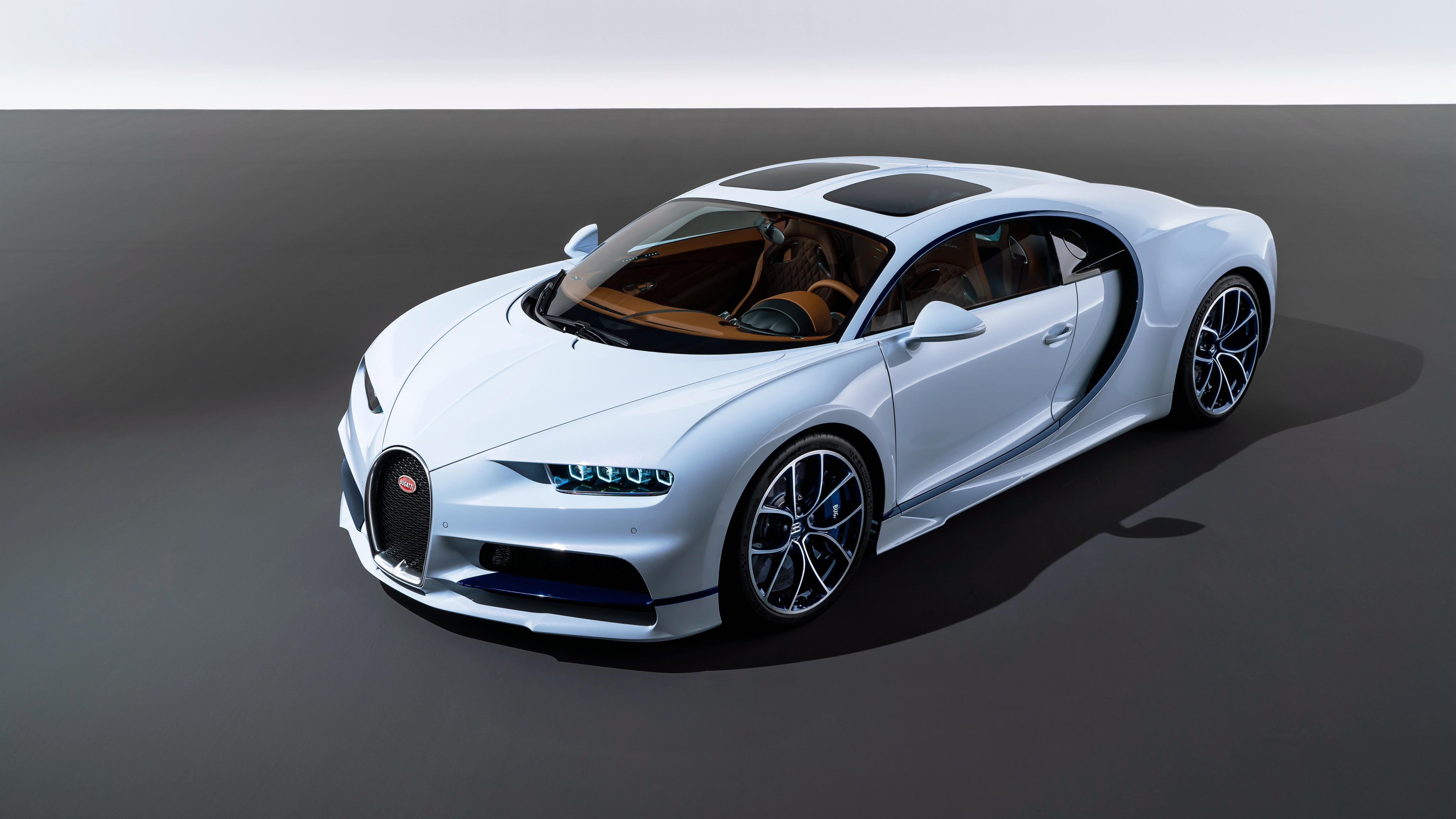 Bugatti Chiron Sky View Show Car 4K Wallpapers