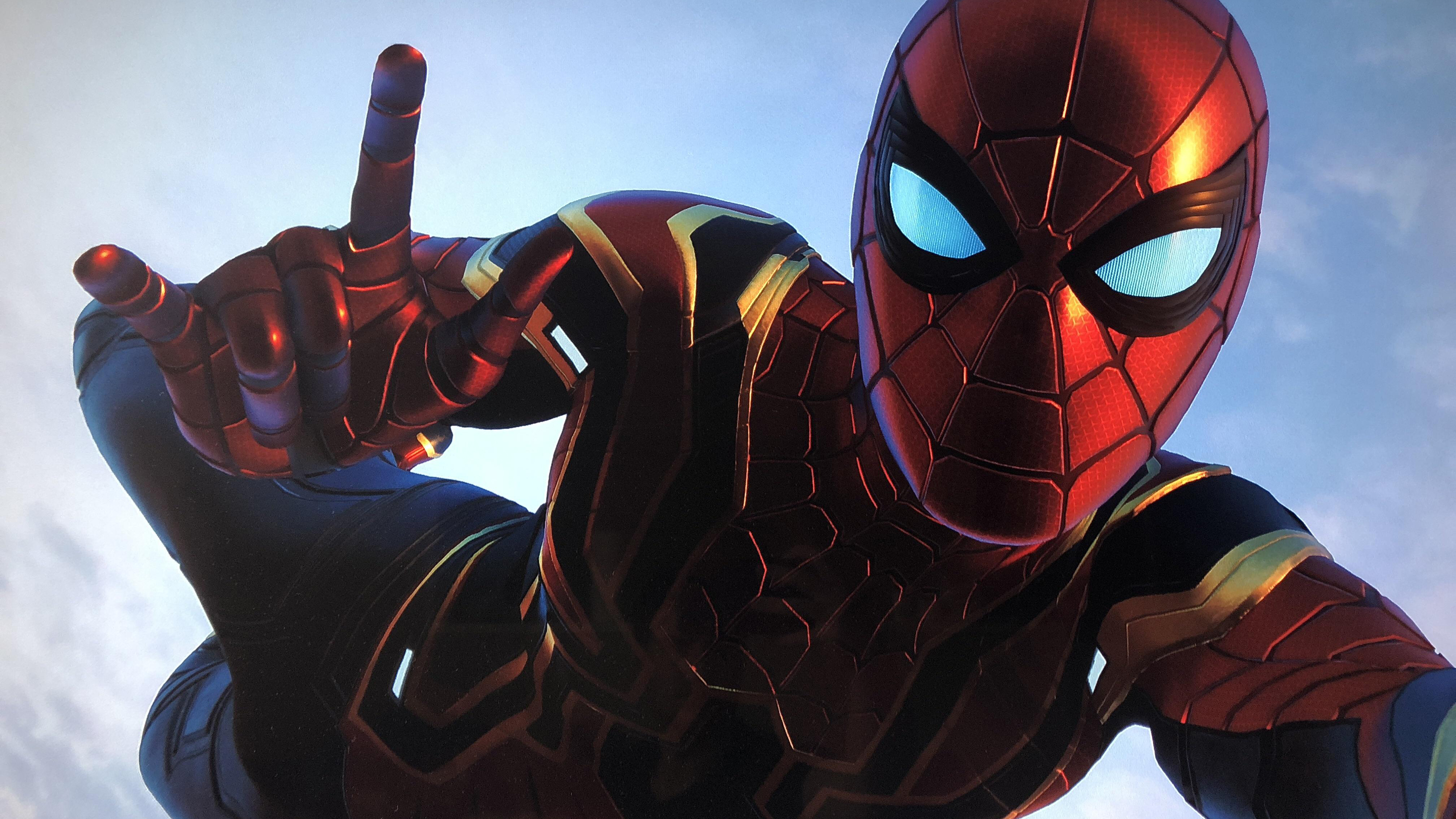 Iron Spider Selfie 4K Wallpapers